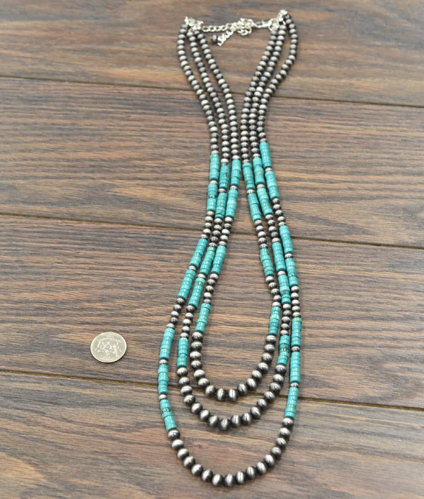 Handmade Heishi Turquoise Necklace
