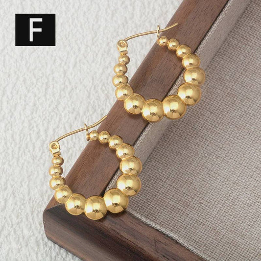 Bubble Gold Hoop Earrings