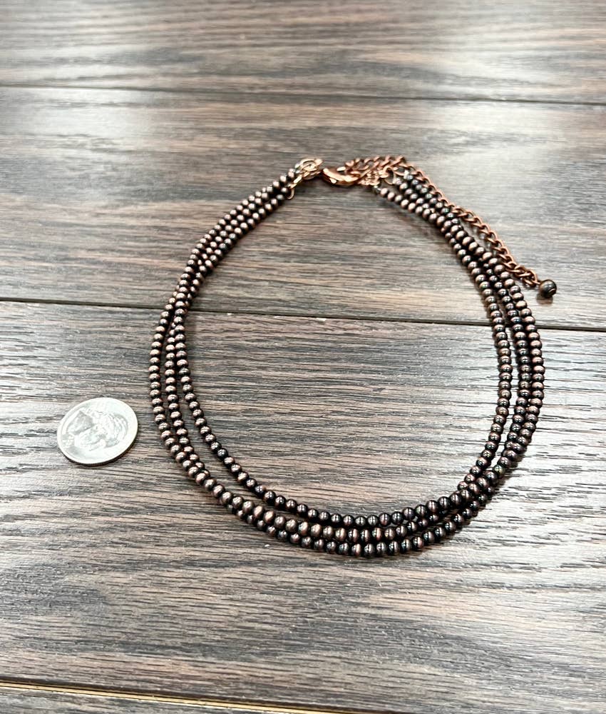 Handmade 4mm Navajo Necklace