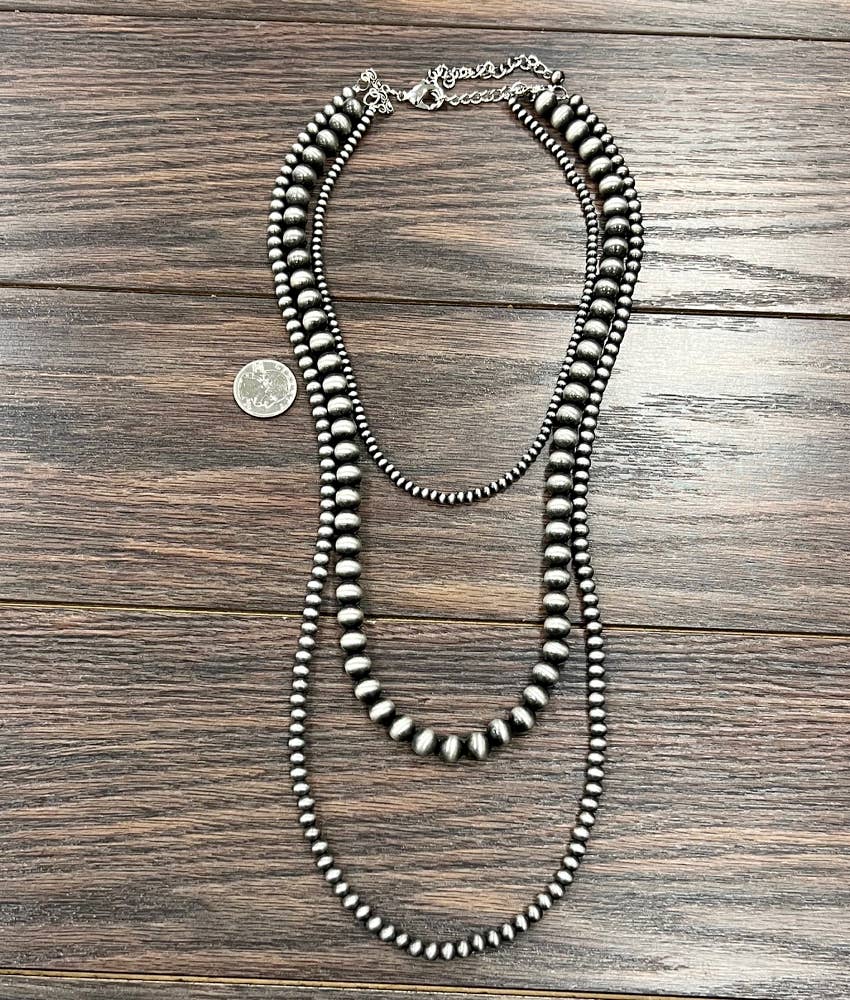 738202, Handmade Navajo Bead Necklace