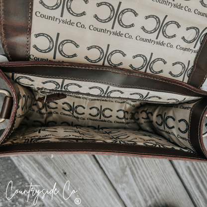 Zadie Tooled Leather Checkered Handbag