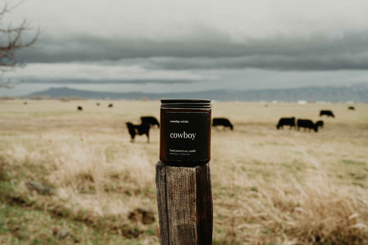 Cowboy Scented Cotton Wick Candle