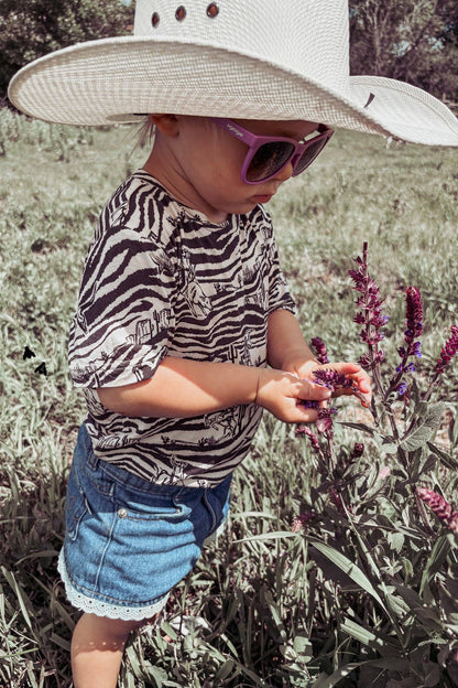 The Cowboy Zoo Kids Top
