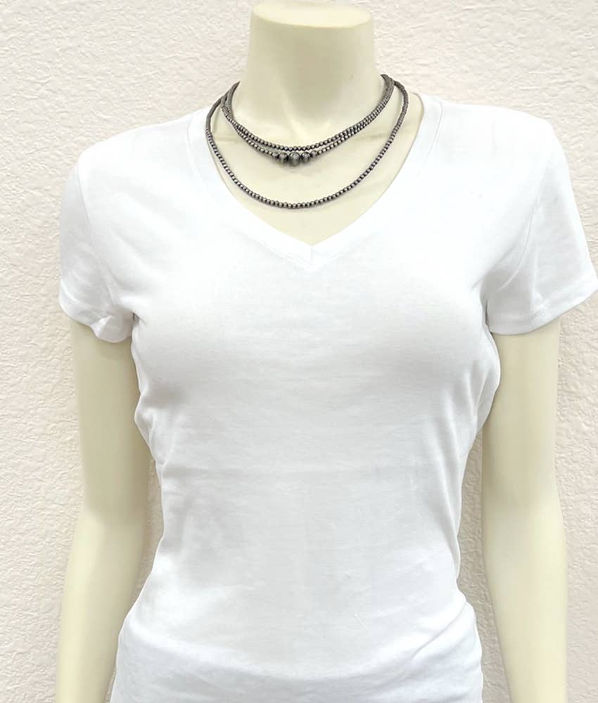 735528, Handmade 20" Navajo Bead Necklace