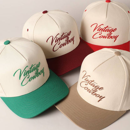 Vintage Cowboy Embroidery Hat