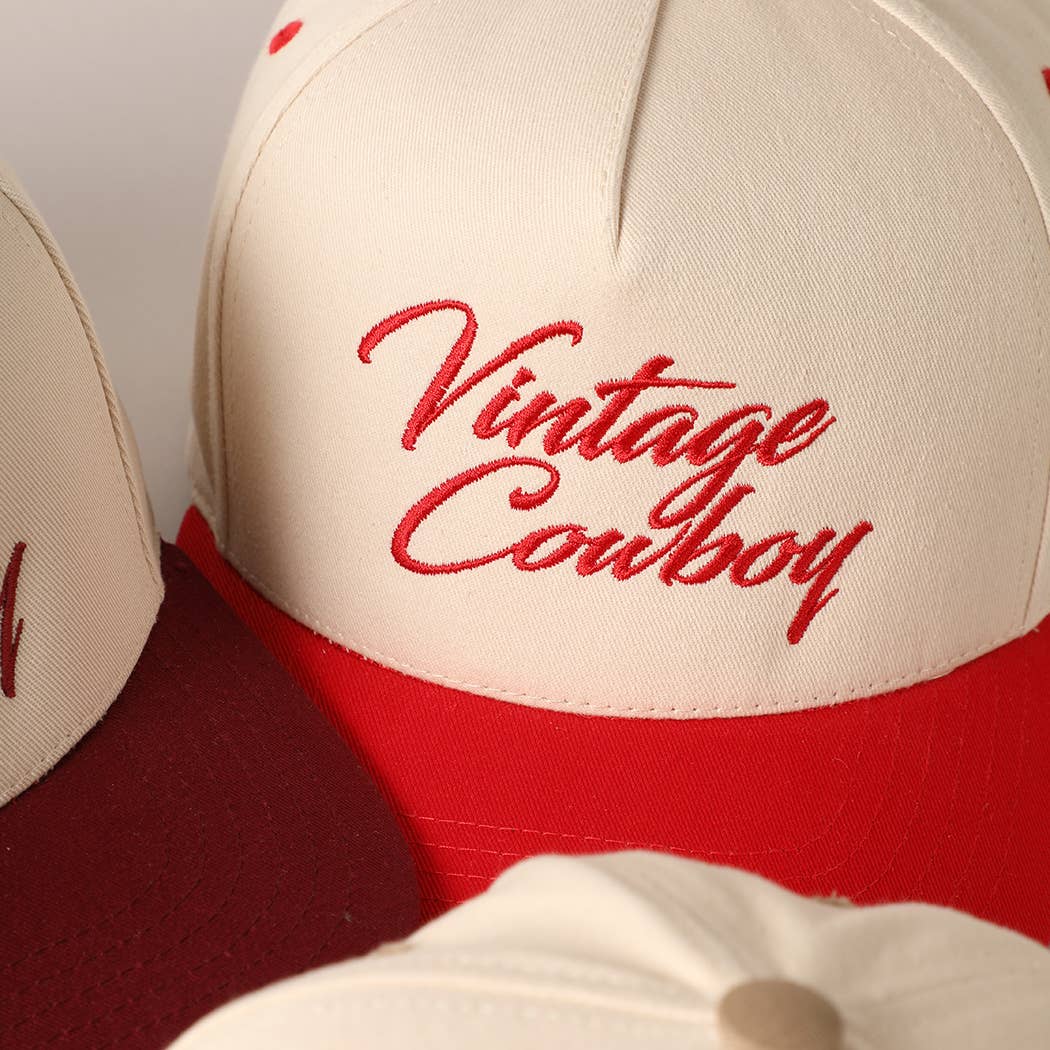 Vintage Cowboy Embroidery Hat