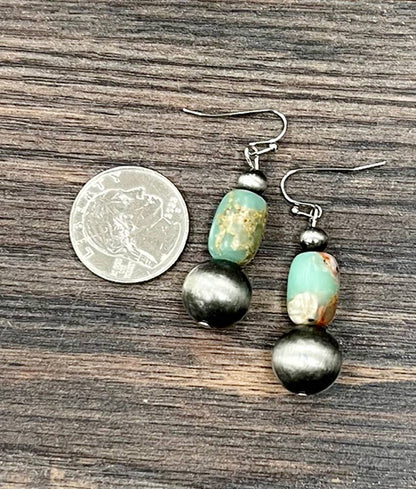 Handmade Navajo Gemstone Earrings