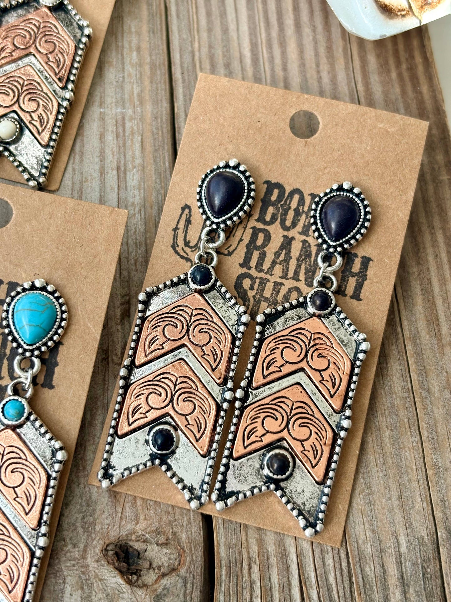 Chevron Dangle Earrings