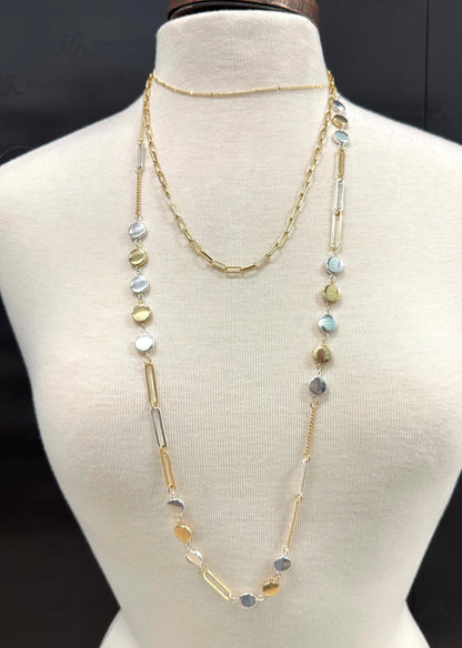 3 Row Multi Layered Necklace