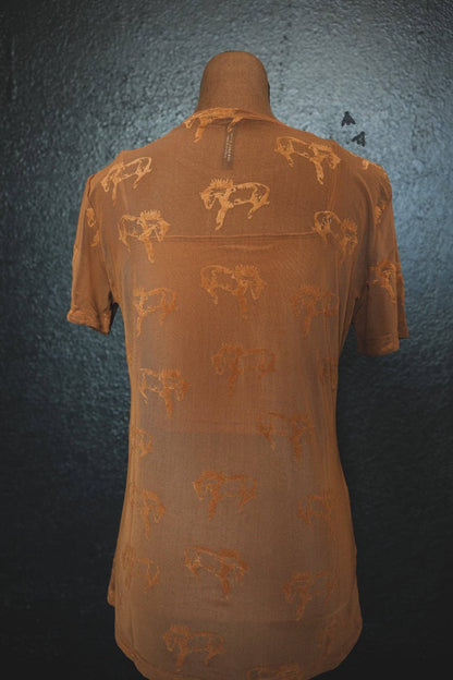Buck Fifty Short Sleeve Mesh Top