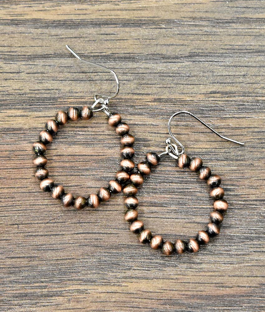 Bead Hoop Earrings