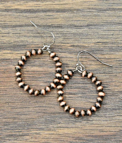 Bead Hoop Earrings
