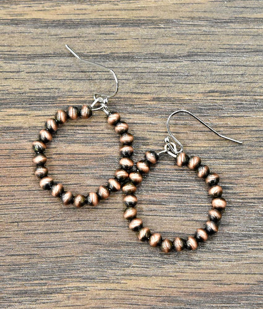 Bead Hoop Earrings