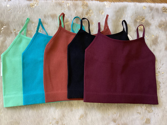 Ribbed Crop Top Cami