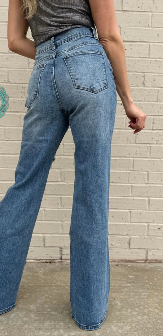 Roxanne Distressed Denim Jeans