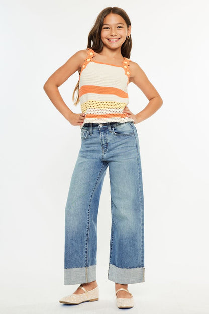 Ella High Rise Crop Wide Leg