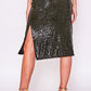 Black Sequin Skirt
