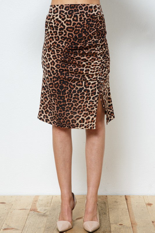 Leopard Tunnel Skirt - Medium