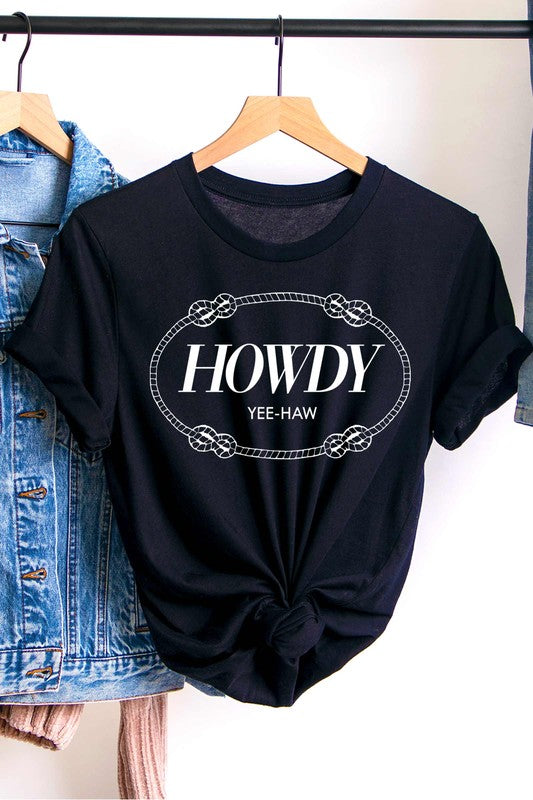 Howdy Yeehaw Graphic Tee - Large
