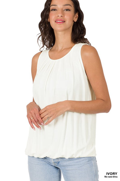 Pleated Tank Top (Multiple Colors)
