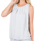 Pleated Tank Top (Multiple Colors)