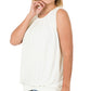 Plus Size Pleated Tank Top (Multiple)