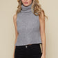 Sleeveless Turtle Neck Top (Multiple Colors)
