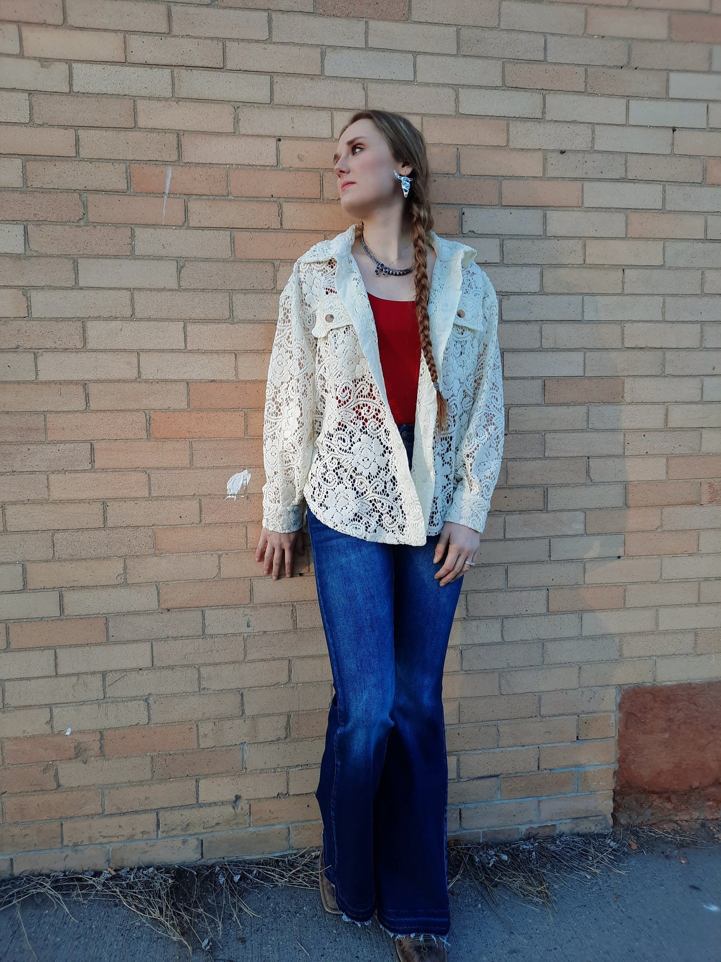 Oversized Lace Jacket