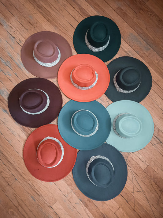 Big Brim Jazz Hat (Color Choices)