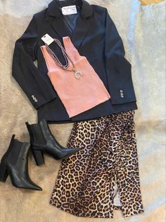 Leopard Tunnel Skirt - Medium