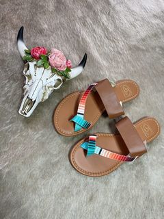 Aztec Stripe Sandals