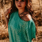 Two Step Turquoise Top