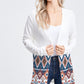Tribal Rib Cardigan