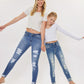Girls Distressed Skinny Jeans