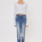 Girls Distressed Skinny Jeans