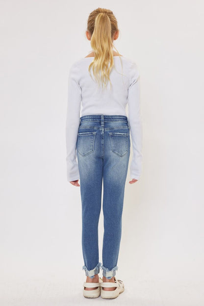 Girls Distressed Skinny Jeans