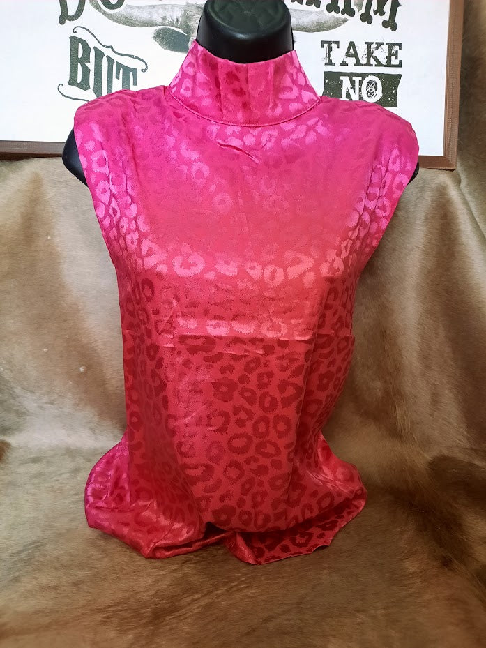 Pink Leopard Blouse